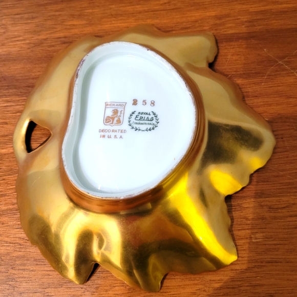 PICKARD Porcelain Leaf Dish🍁 - Picture 4 of 6